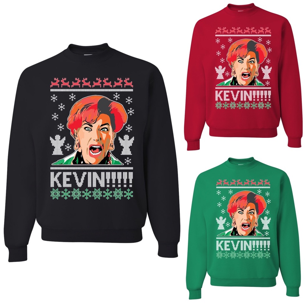 Kevin Kate McCalister Home Alone Ugly Christmas Sweater T-shirt